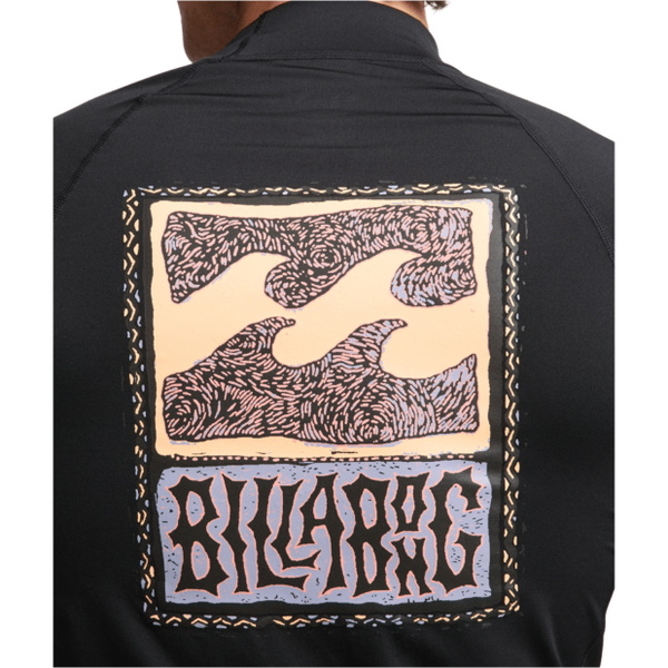 2026 Billabong Mens Re Issue Long Sleeve Rash Vest EBYWR03026 - Black